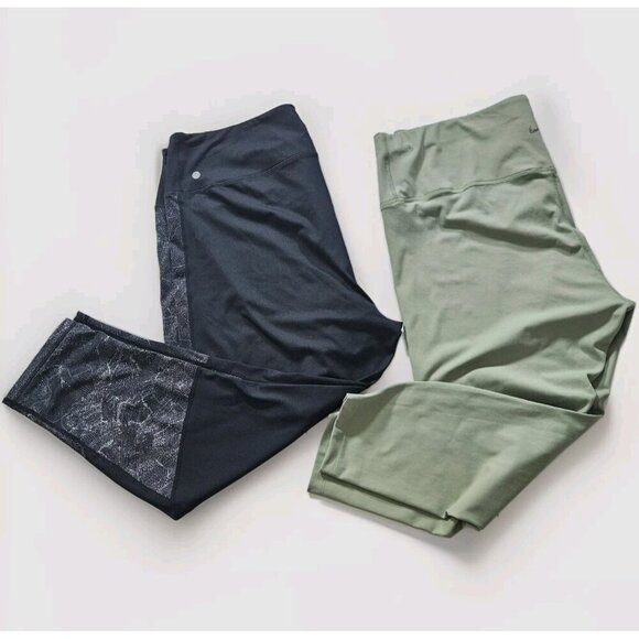 Z by Zella, Nike Yoga Pants - Leggings Women 3X Lot of 2 Nike Yoga Z by Zella High Waist Stretch Active Gym
